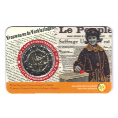 Euros Belgique Suffrage Universel Des Femmes Coincard Version