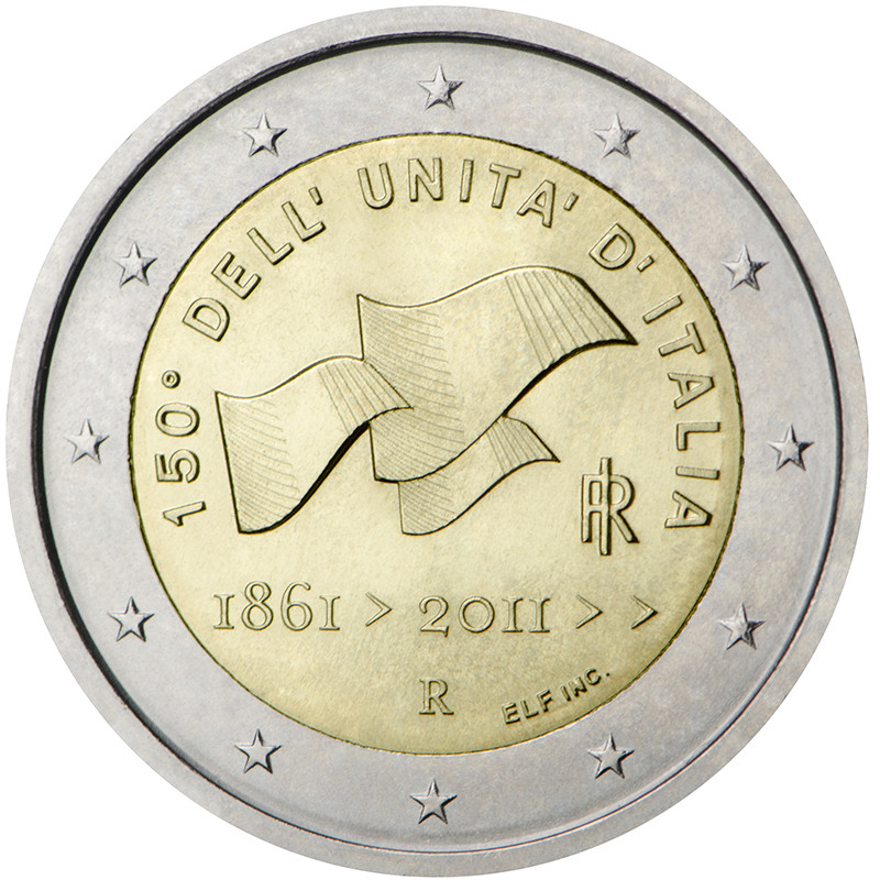 2 euros commémorative Italie 2011 - Unification Italienne.