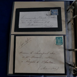 Collection lettres de deuil de France 1881-1967 en album.