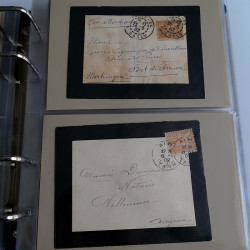 Collection lettres de deuil de France 1881-1967 en album.