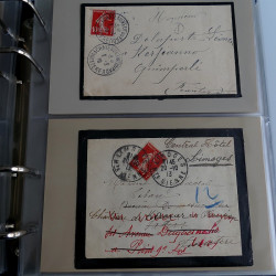 Collection lettres de deuil de France 1881-1967 en album.