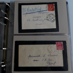 Collection lettres de deuil de France 1881-1967 en album.