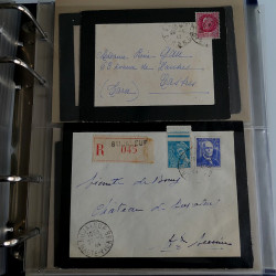 Collection lettres de deuil de France 1881-1967 en album.