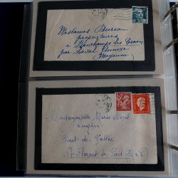 Collection lettres de deuil de France 1881-1967 en album.