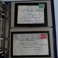 Collection lettres de deuil de France 1881-1967 en album.