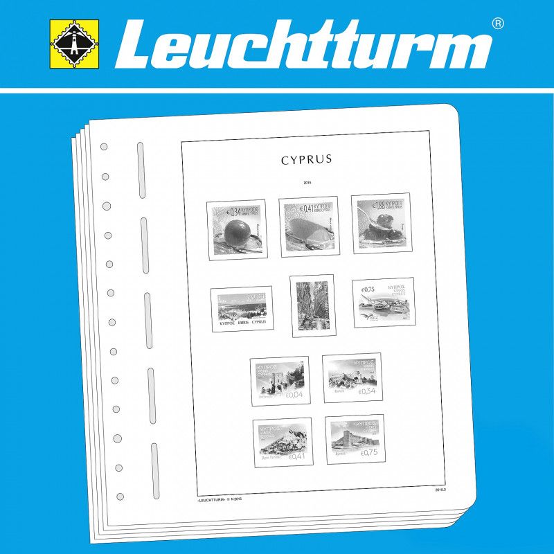 Feuilles pré imprimées Leuchtturm Chypre 2021.