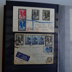 Collection Histoire postale Belgique et colonies en album.