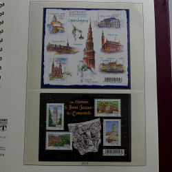 Collection timbres de France 2012-2013 neufs** en album Lindner.