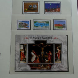 Collection timbres de France 2012-2013 neufs** en album Lindner.