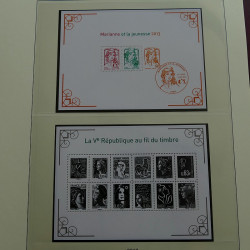 Collection timbres de France 2012-2013 neufs** en album Lindner.