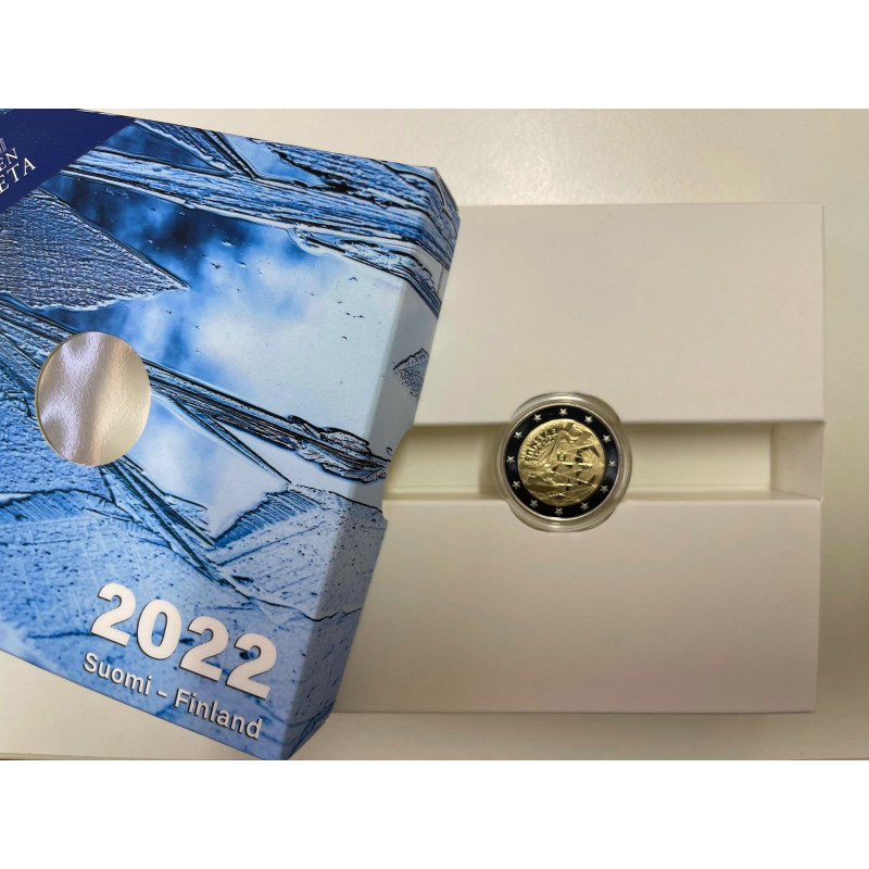 2 euros coffret BE Finlande Erasmus 2022. - Philantologie