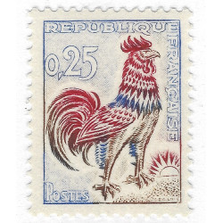 Coq de Decaris timbre de France N°1331d tirage spécial neuf**, R.