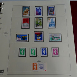 Collection timbres de France 1994-2000 neufs en album Safe lux.