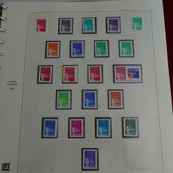 Collection timbres de France 1994-2000 neufs en album Safe lux.