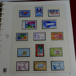 Collection timbres de France 1994-2000 neufs en album Safe lux.