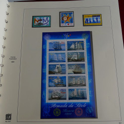 Collection timbres de France 1994-2000 neufs en album Safe lux.