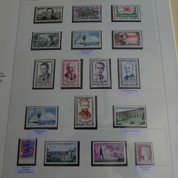 Collection timbres de France 1960-1969 neufs en album Safe lux.