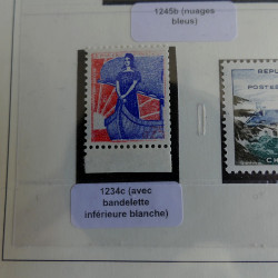 Collection timbres de France 1960-1969 neufs en album Safe lux.