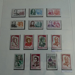 Collection timbres de France 1960-1969 neufs en album Safe lux.