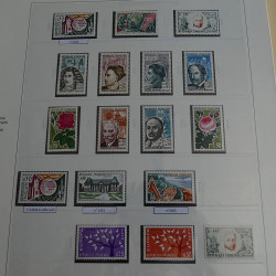 Collection timbres de France 1960-1969 neufs en album Safe lux.