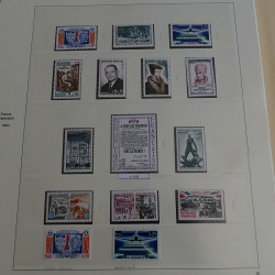 Collection timbres de France 1960-1969 neufs en album Safe lux.