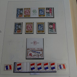 Collection timbres de France 1960-1969 neufs en album Safe lux.