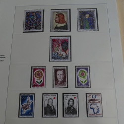 Collection timbres de France 1960-1969 neufs en album Safe lux.