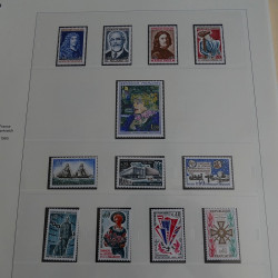 Collection timbres de France 1960-1969 neufs en album Safe lux.