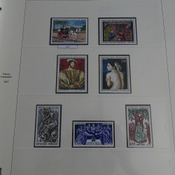 Collection timbres de France 1960-1969 neufs en album Safe lux.