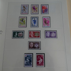 Collection timbres de France 1960-1969 neufs en album Safe lux.