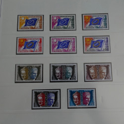 Collection timbres de France 1960-1969 neufs en album Safe lux.