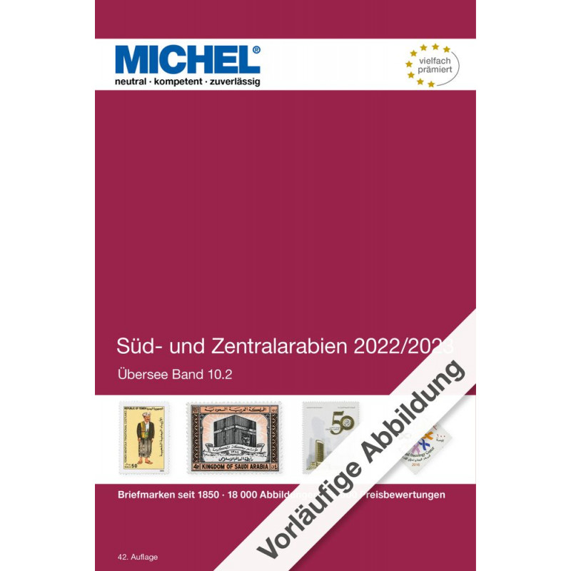 Catalogue Michel timbres d'Arabie centrale et sud 2022-2023.