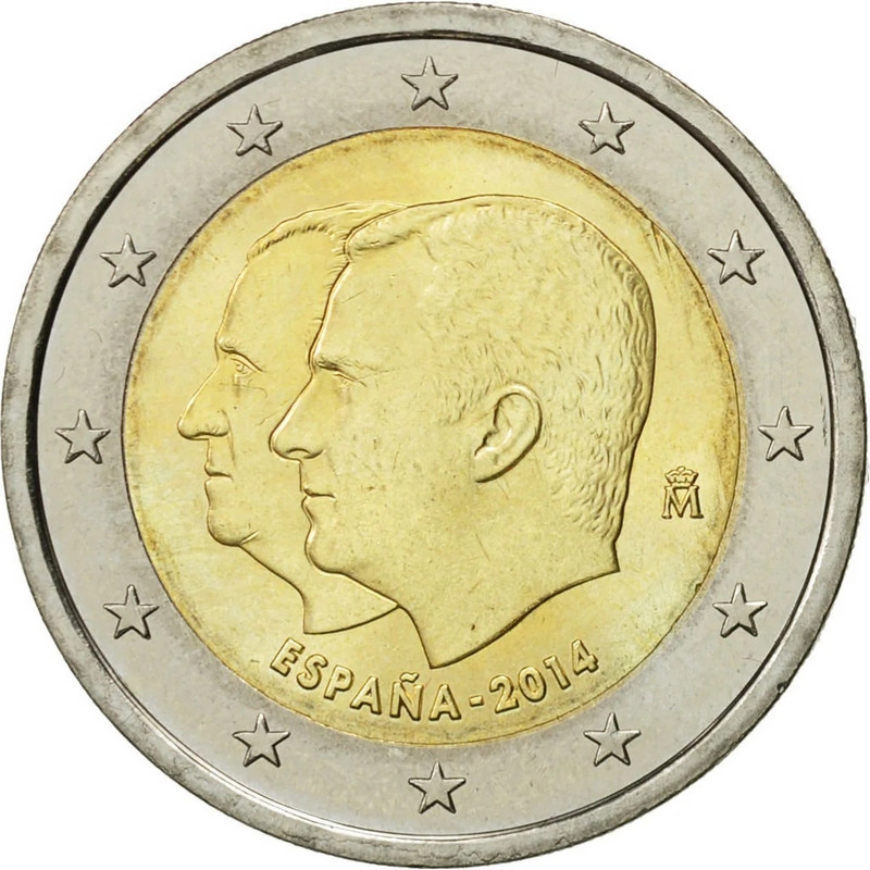 2 euros commémorative Espagne 2014 - Felipe VI.