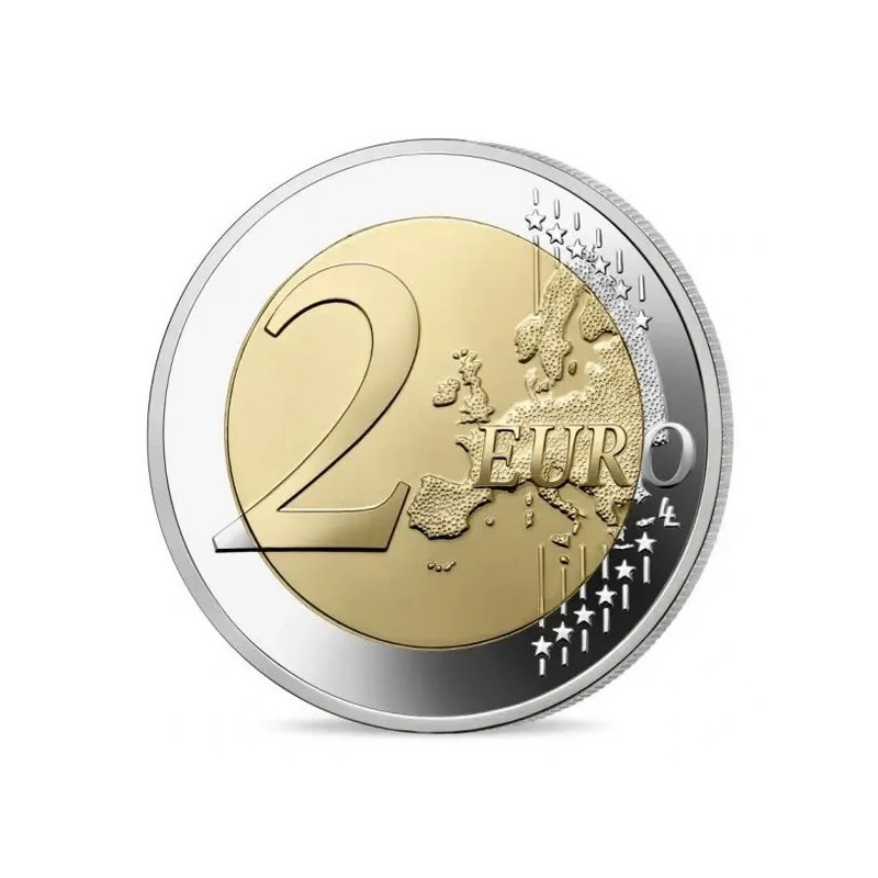 2 Euros commémorative France Jacques Chirac 2022 chez philarama37