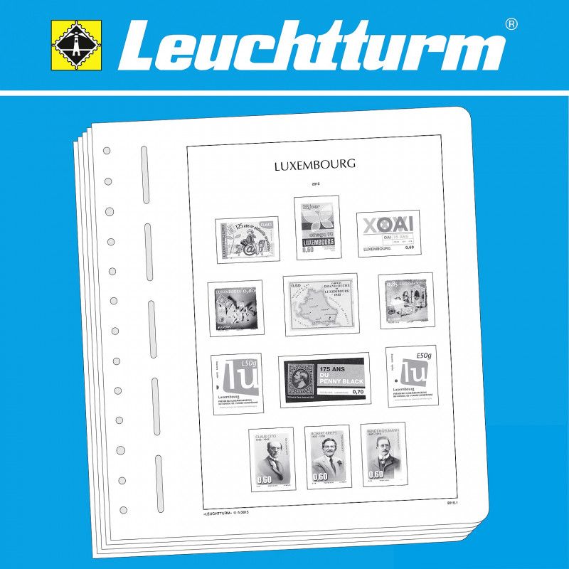 Feuilles pré imprimées Leuchtturm Luxembourg 2020-2023.