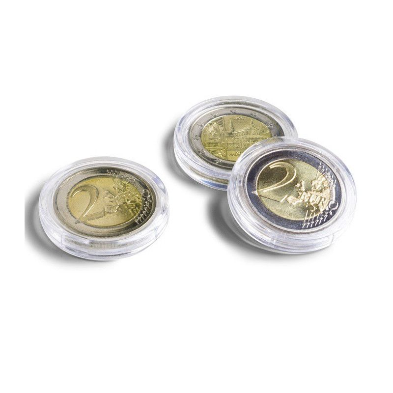 Capsules pour Pièces de Monnaie, Boîte Rangement Ronde à Capsules