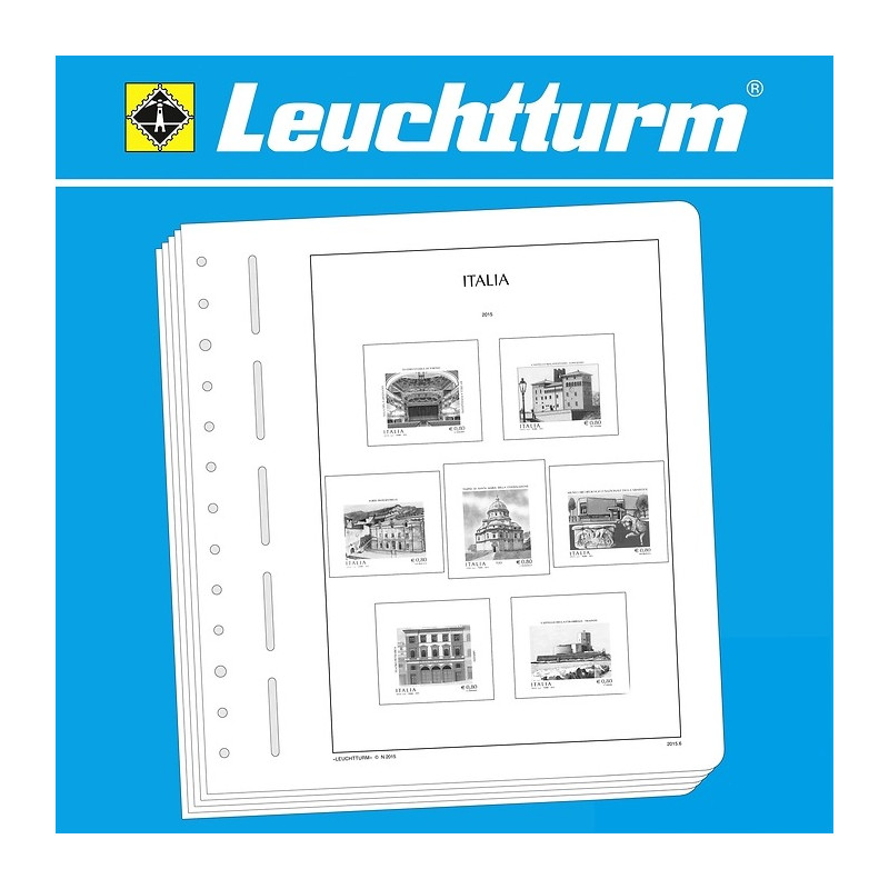 Feuilles pré imprimées Leuchtturm Italie 1945-1959.