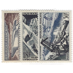 Réalisations techniques timbres N°1078-1080 série neuf**.