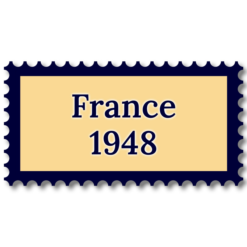 France 1948 année complète de timbres neufs**.