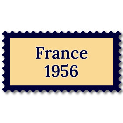 France 1956 année complète de timbres neufs**.