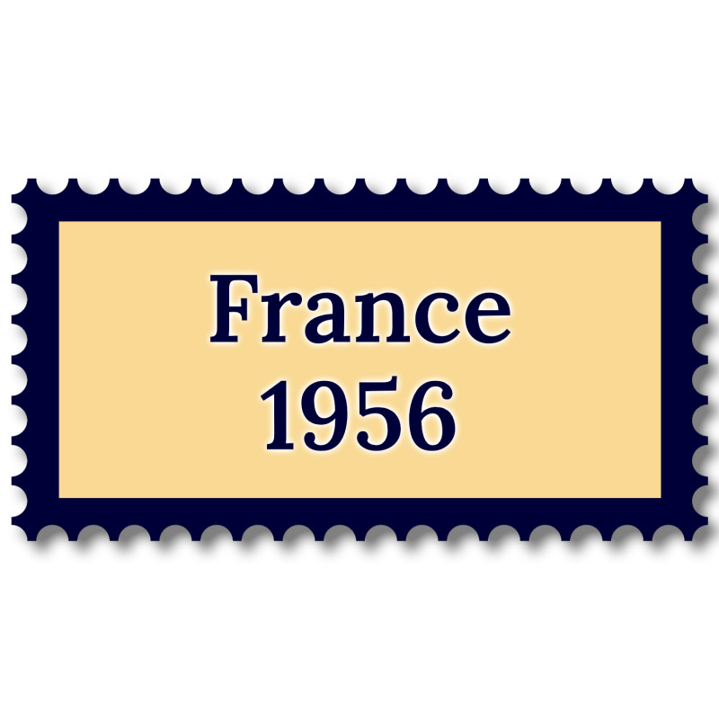 France 1956 année complète de timbres neufs**.