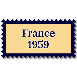 France 1959 année complète de timbres neufs**.