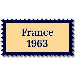 France 1963 année complète de timbres neufs**.