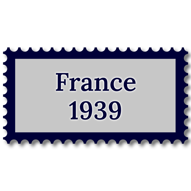 France 1939 année complète de timbres oblitérés.