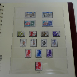 Collection timbres de France neufs** 1983-1989 en album Lindner