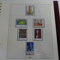 Collection timbres de France neufs** 1983-1989 en album Lindner