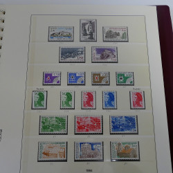 Collection timbres de France neufs** 1983-1989 en album Lindner