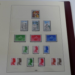 Collection timbres de France neufs** 1983-1989 en album Lindner