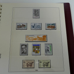 Collection timbres de France neufs** 1983-1989 en album Lindner