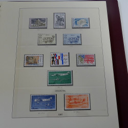 Collection timbres de France neufs** 1983-1989 en album Lindner